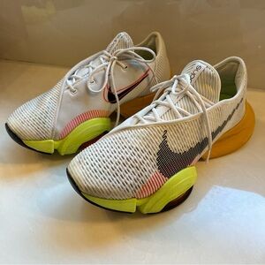 Nike  Air Zoom Superrep Size 9.5 White Black Volt Shoes colorful, chunky, unique